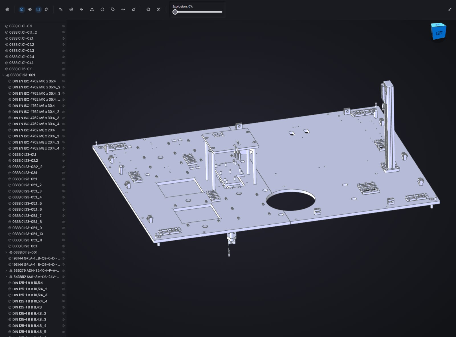 Integrierter 3D-Viewer mit Messfunktion – direkt im Browser, ohne CAD-Installation.